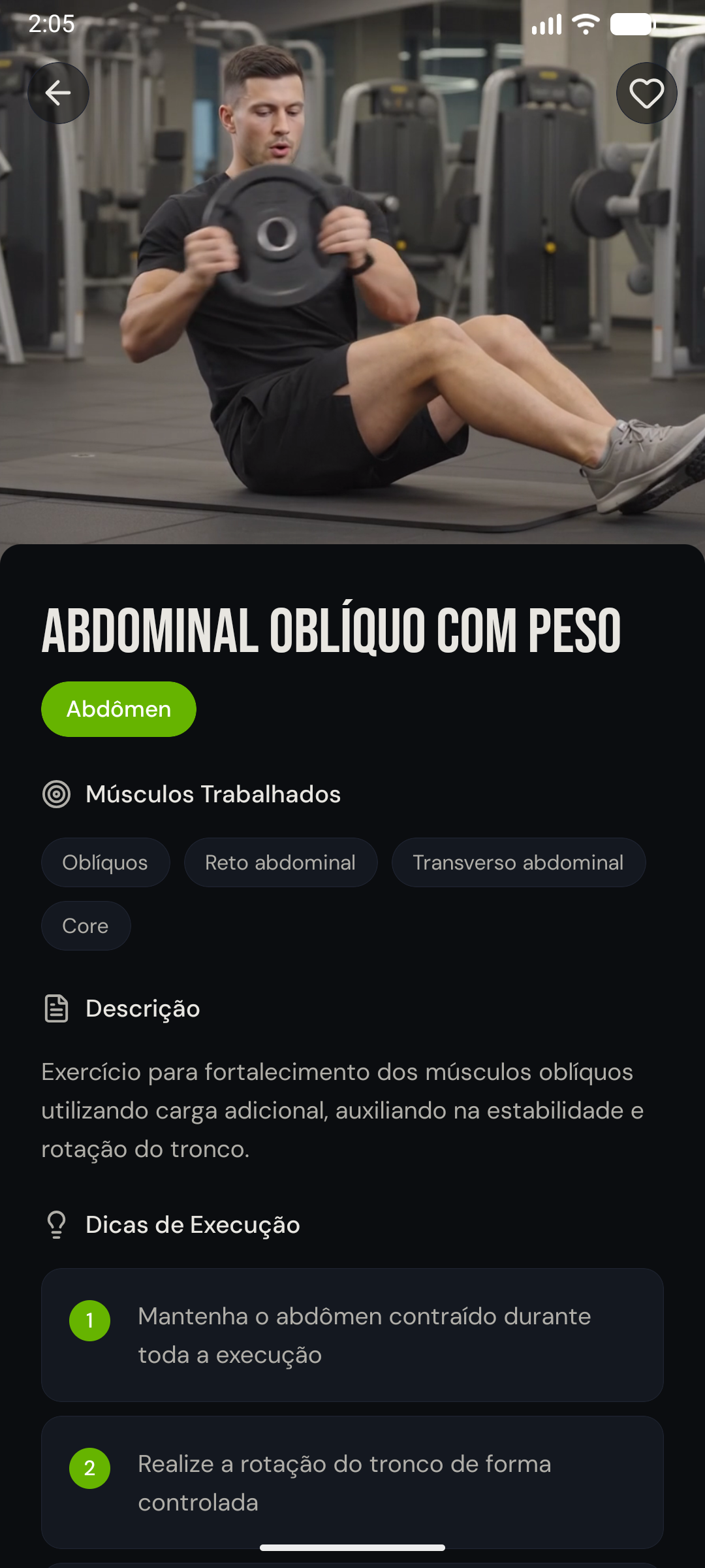 App Exercícios Detail