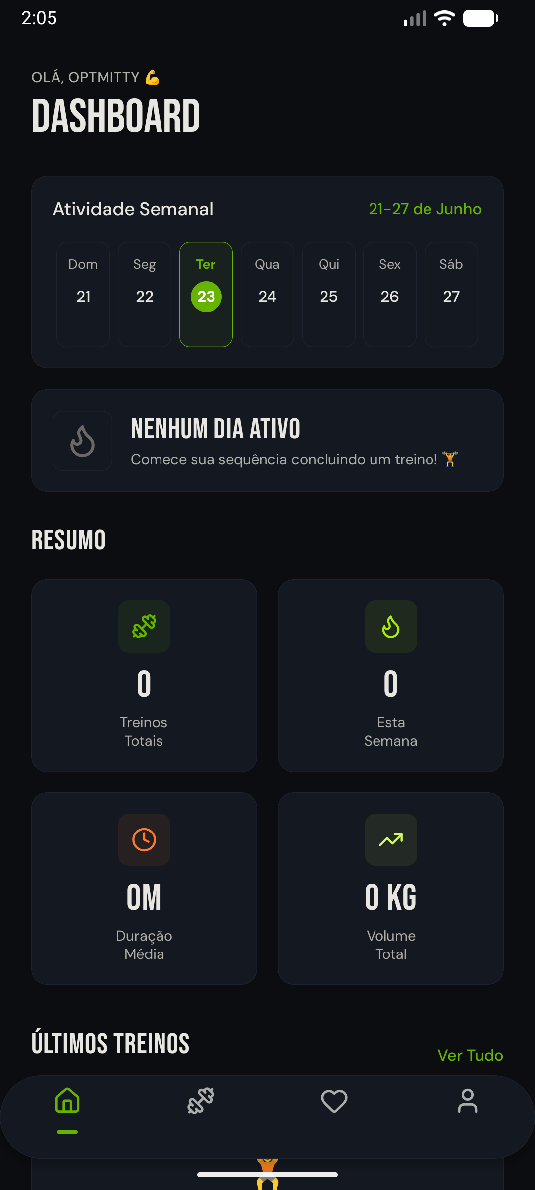 CheckTreino App